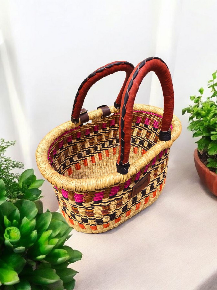 Rabiya Bolga Bike Basket-Purple