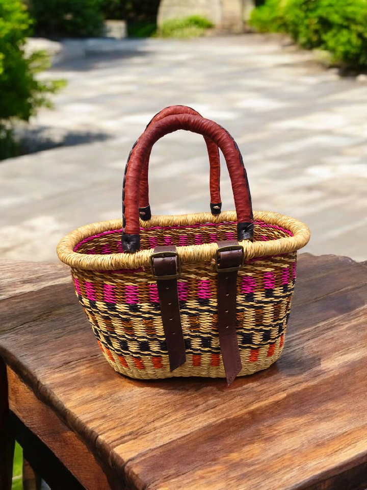 Rabiya Bolga Bike Basket-Purple