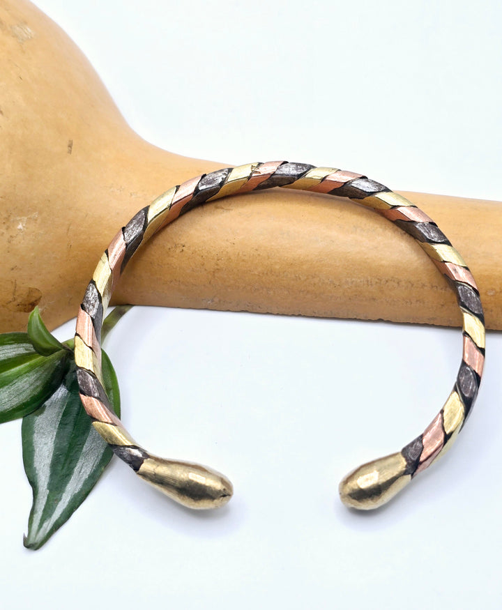 Tri-Color Metal Healing Bracelet