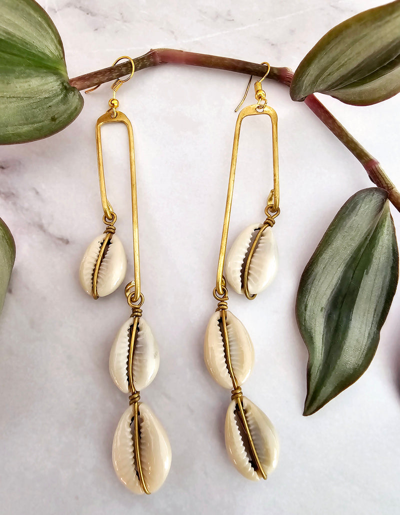 African Dangling Drop Statement Earrings