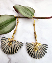 African Dangling Drop Statement Earrings