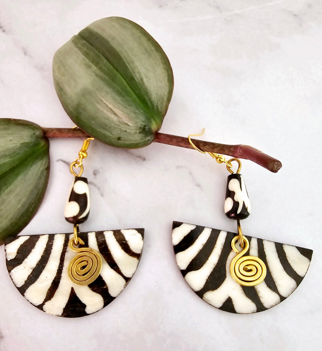 African Dangling Drop Statement Earrings