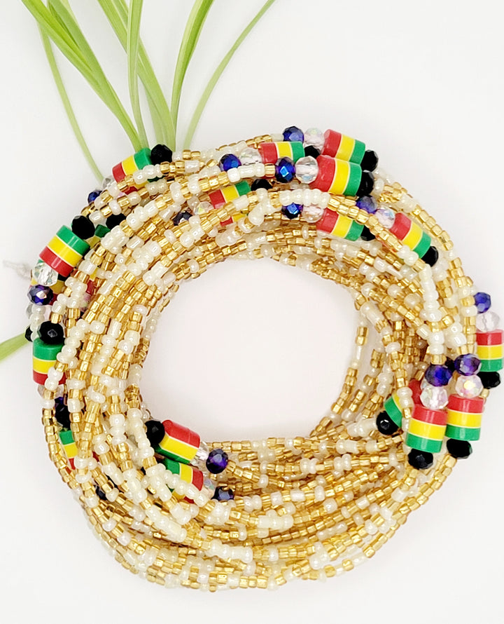 Waist Bead Bracelet | "Asaase Aban" Fortress | Ayebea's Sankofa