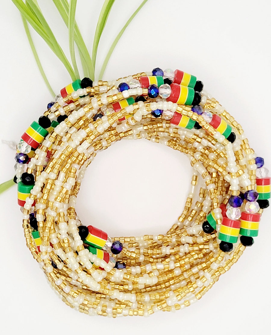 Waist Bead Bracelet | "Asaase Aban" Fortress | Ayebea's Sankofa