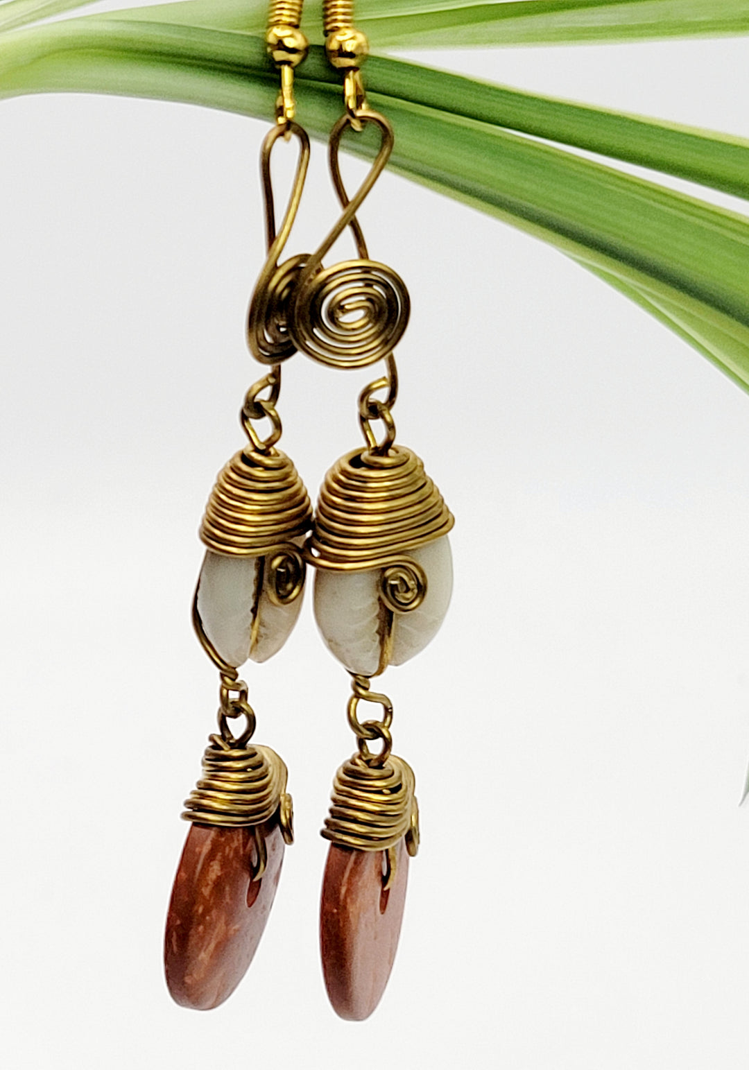 Copper Dangle Earrings | Daavi | Ayebea's Sankofa