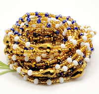 Luxury Waist Beads | Adwo-It's Calm (No Charm) | Ayebea's Sankofa