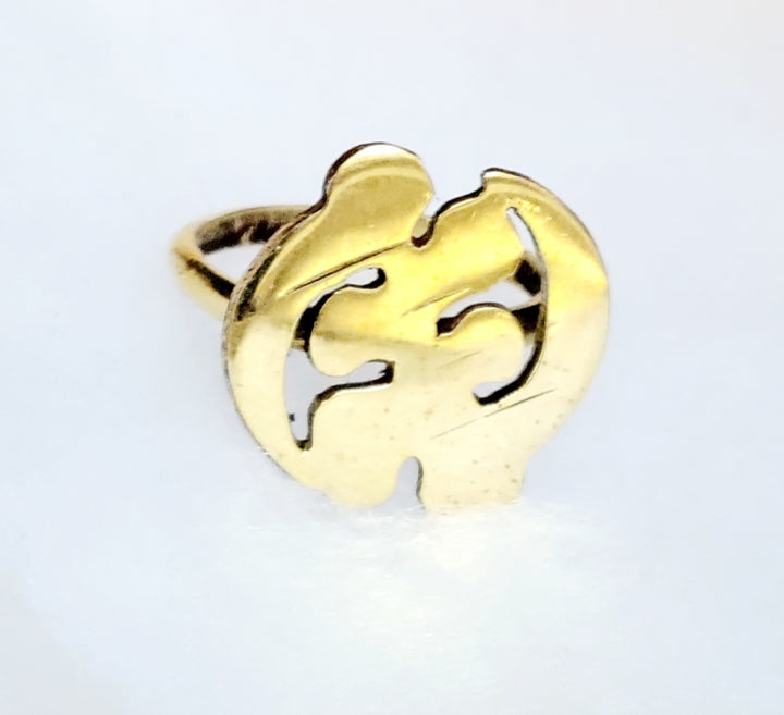 African Brass Ring | Brass Rings - Adinkra Symbols | Ayebea's Sankofa