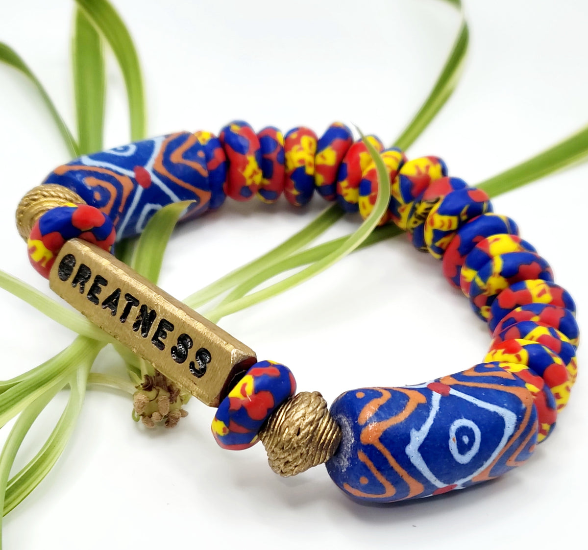 Ghana Beaded Bracelet, Nsempa Band