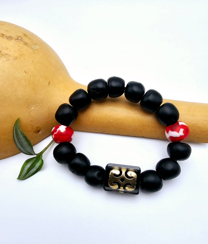 EcoAdinkra Harmony Bracelets- "Dwennimmen" Ram's Horn