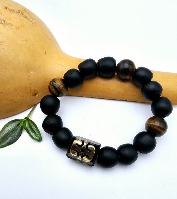 EcoAdinkra Harmony Bracelets- "Dwennimmen" Ram's Horn