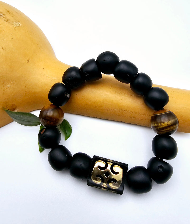 EcoAdinkra Harmony Bracelets- "Dwennimmen" Ram's Horn