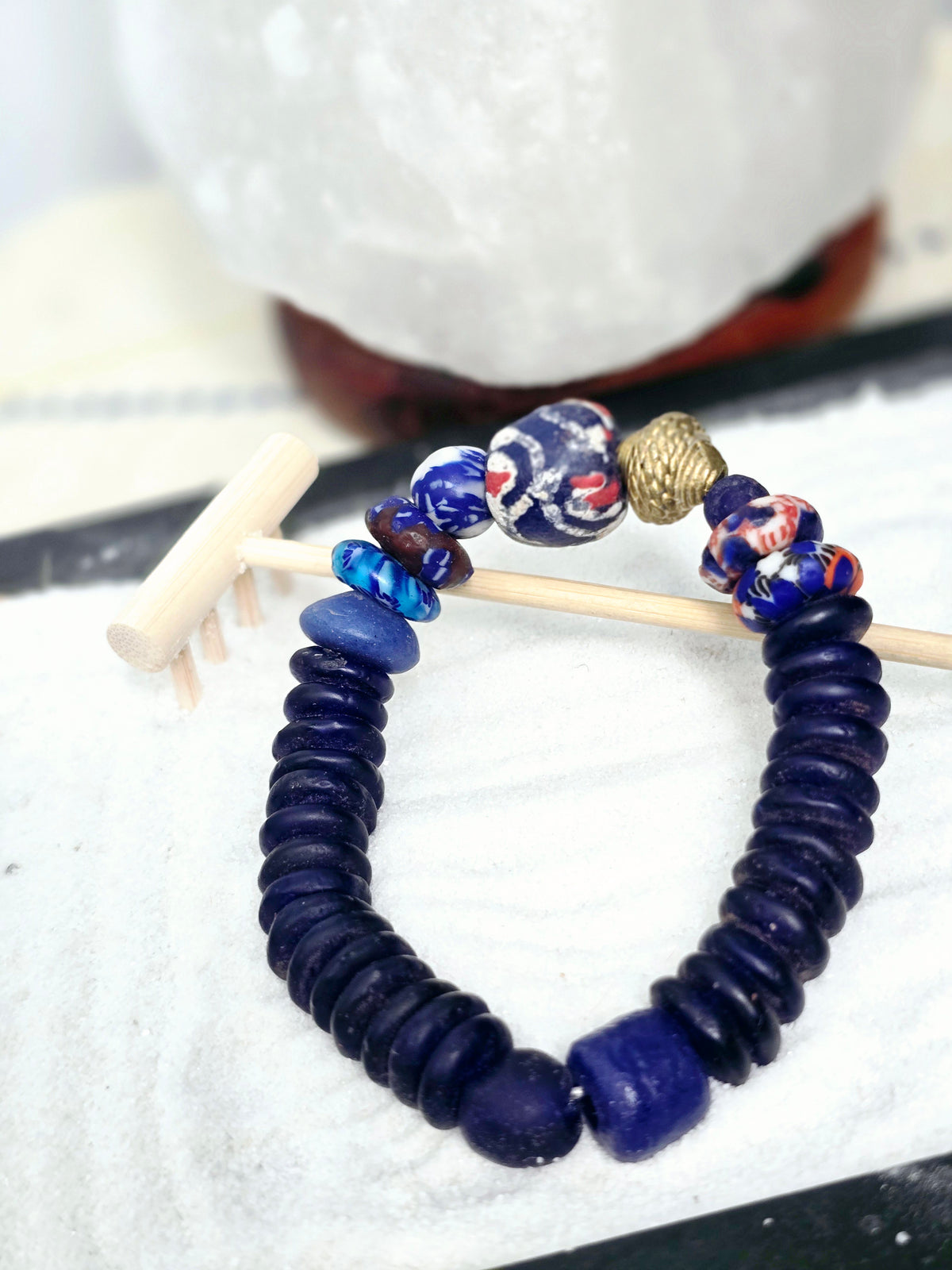 "Dzɔlɔ"- One of a Kind Bracelet- Blue