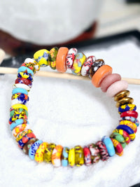 "Dzɔlɔ"- One of a Kind Bracelet-Mixed Colors