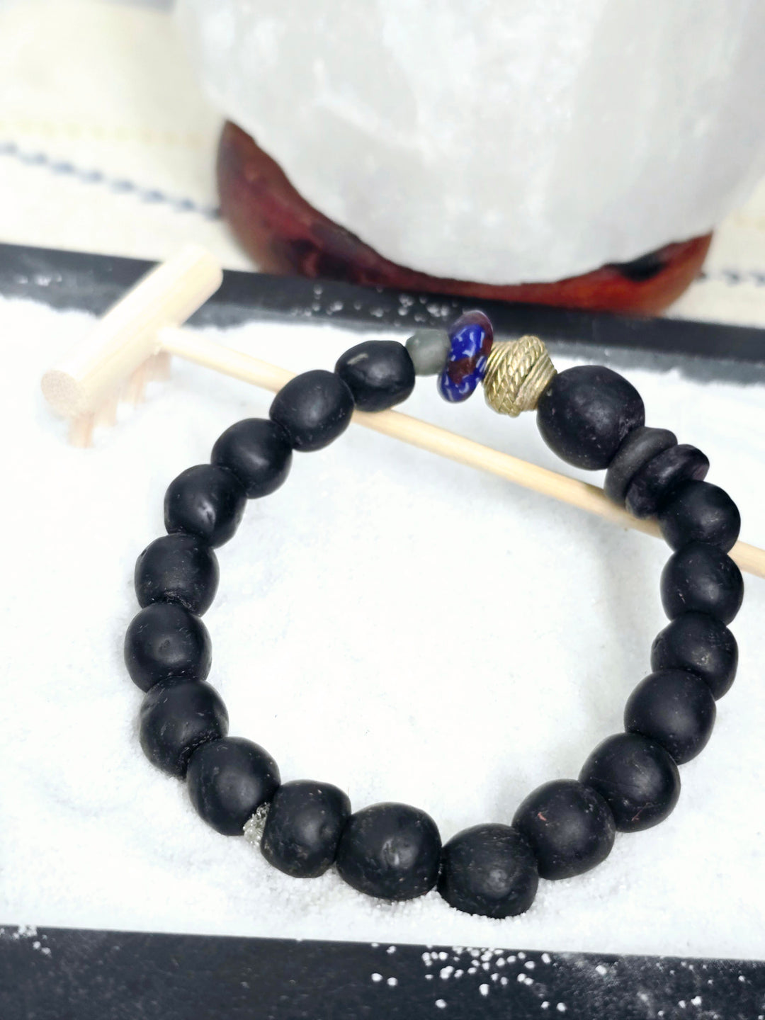 "Dzɔlɔ"- One of a Kind Bracelet-Black