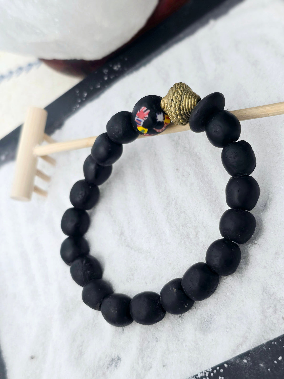 "Dzɔlɔ"- One of a Kind Bracelet-Black