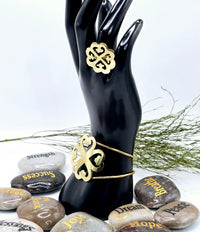 Nyame Dua-Adinkra Brass Bracelet Set