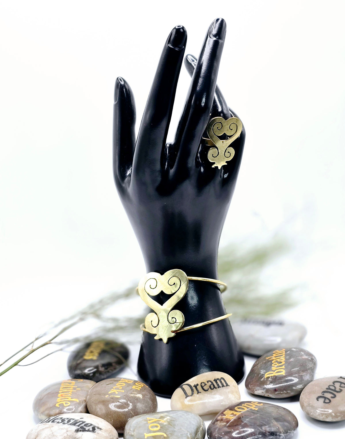 Sankofa Adinkra Brass Bracelet Sets