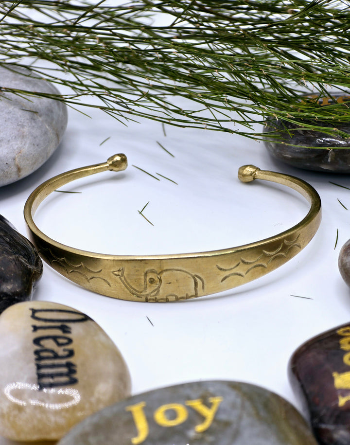 Adinkra Brass Bracelet