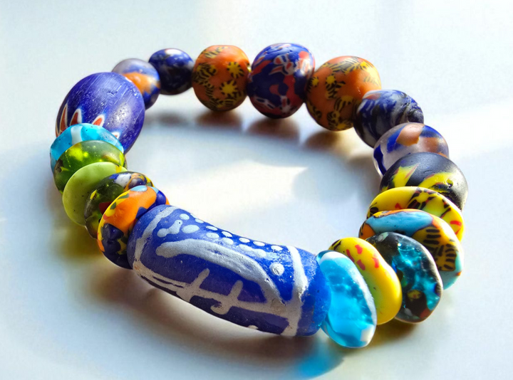 Krobo Kaleidoscope-BLU Chevron