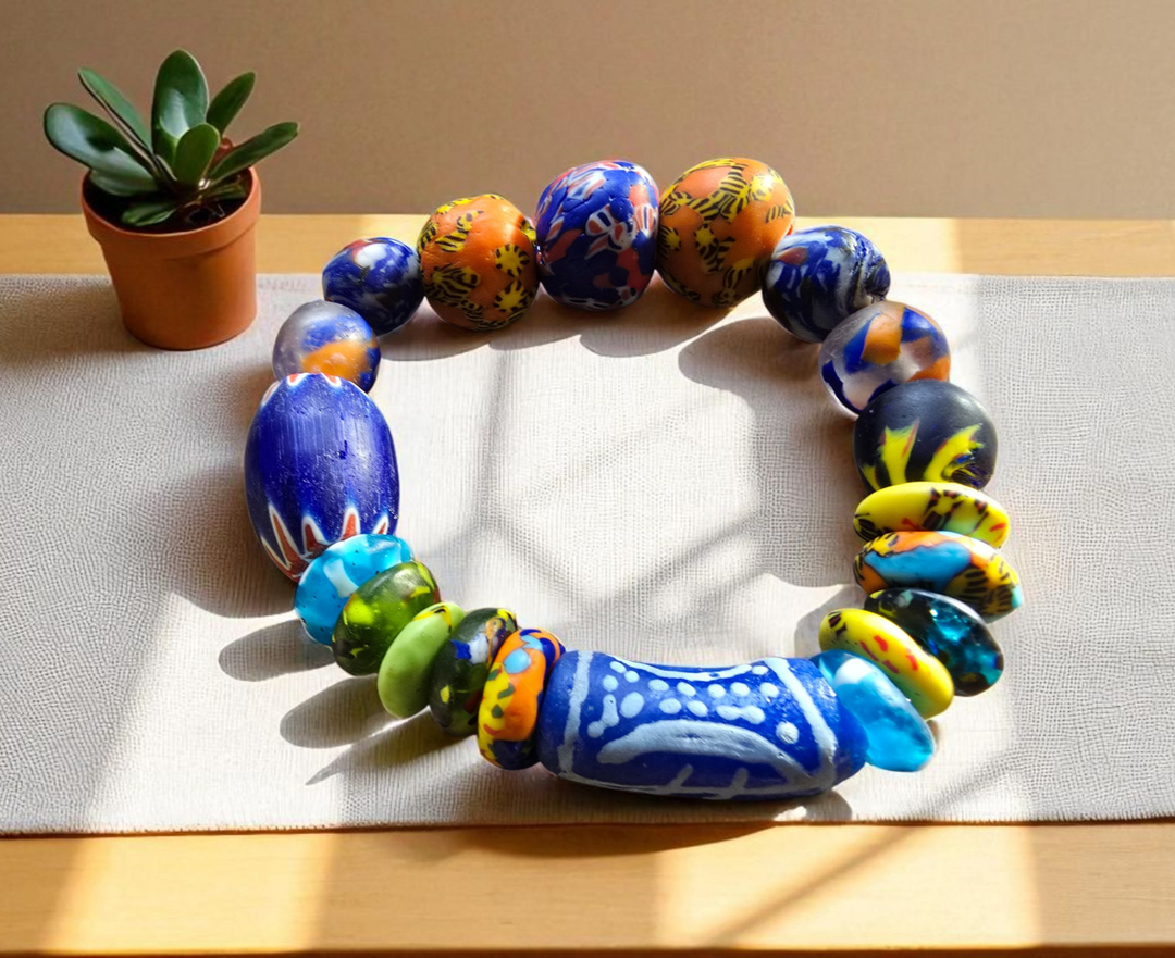 Krobo Kaleidoscope-BLU Chevron