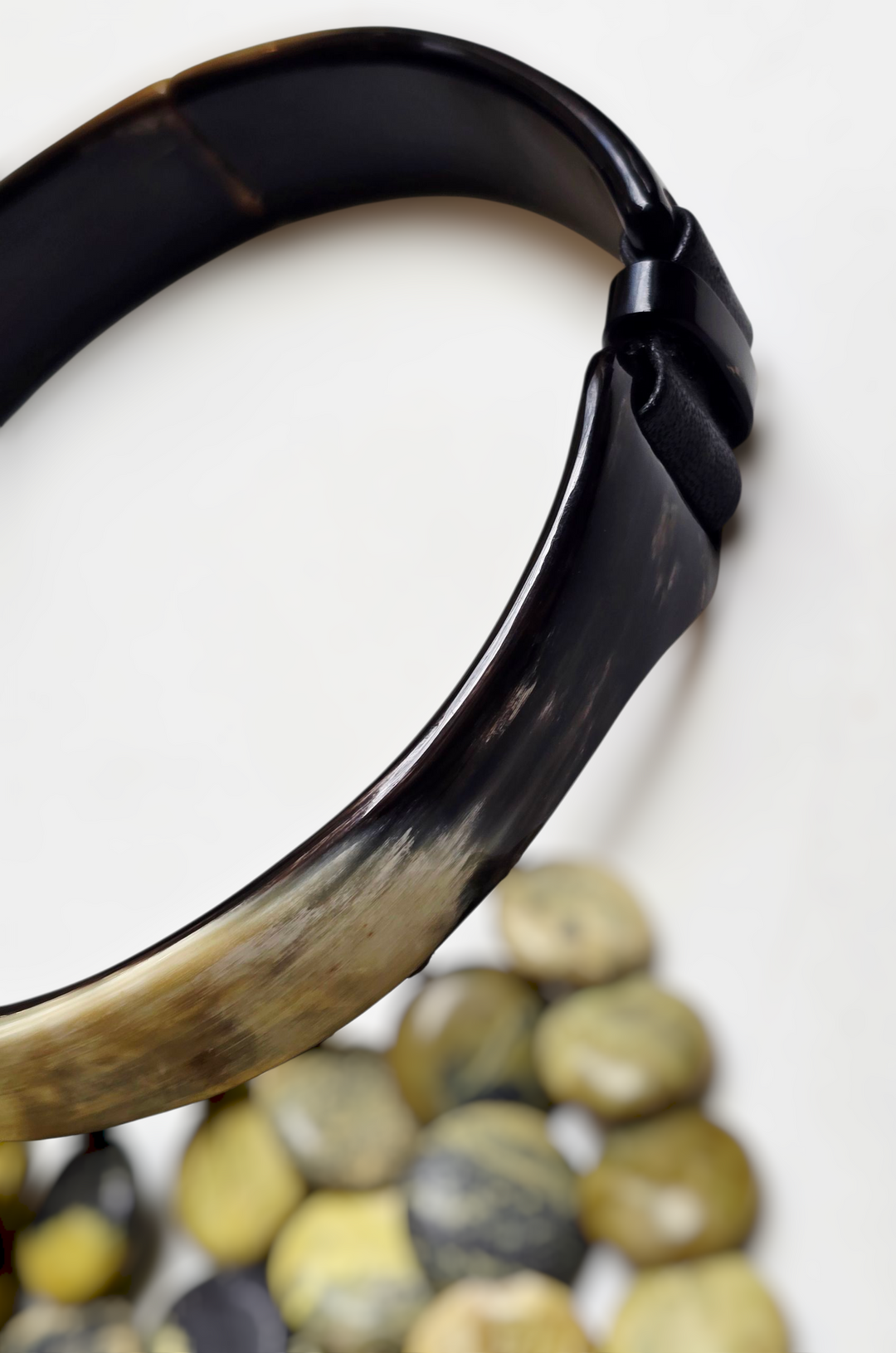 Asaase Yaa Necklace – Cow Horn & Jasper Statement Jewelry by Fulera