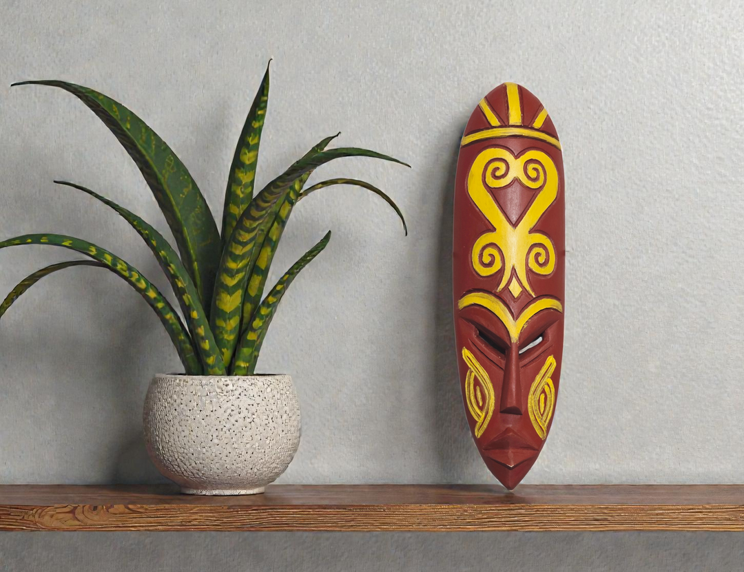 Adinkra handgeschnitzte afrikanische Maske