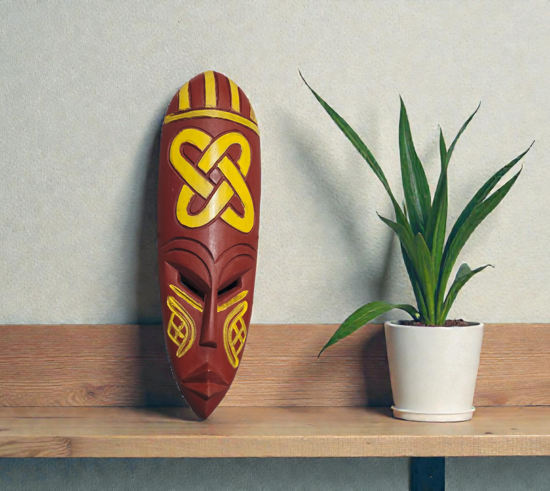 Adinkra handgeschnitzte afrikanische Maske