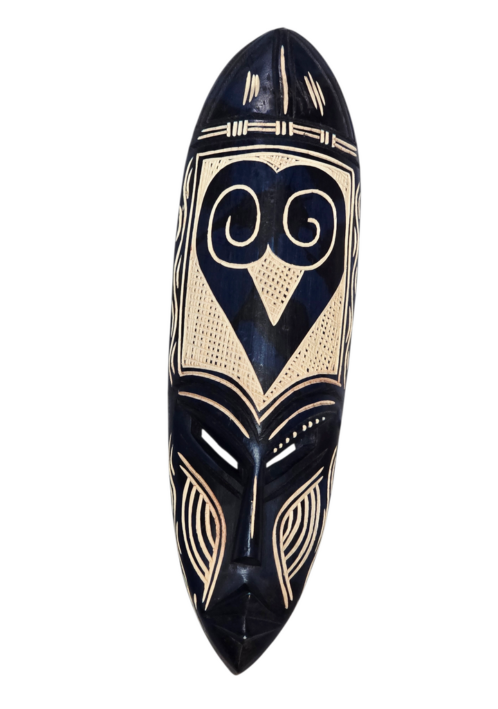 Sankofa-Adinkra Hand Carved African Mask