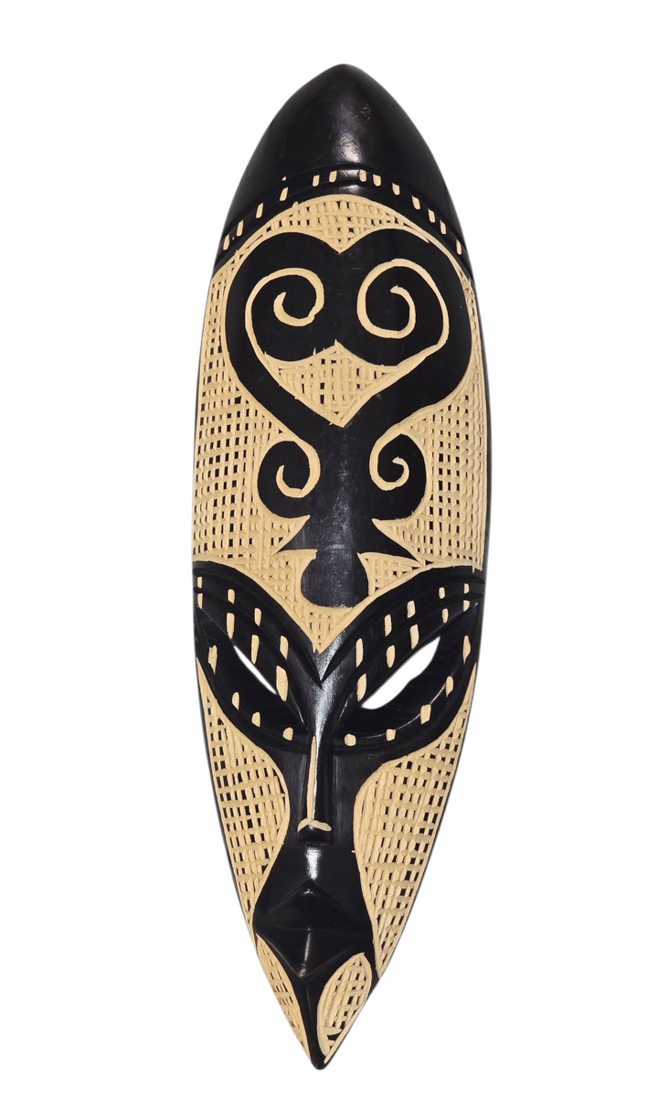 Adinkra Hand Carved African Mask- Sankofa