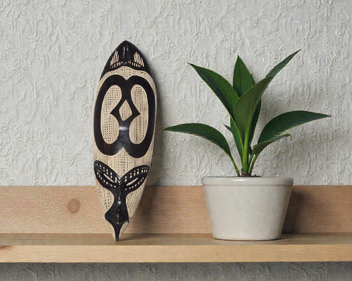 Adinkra handgeschnitzte afrikanische Maske