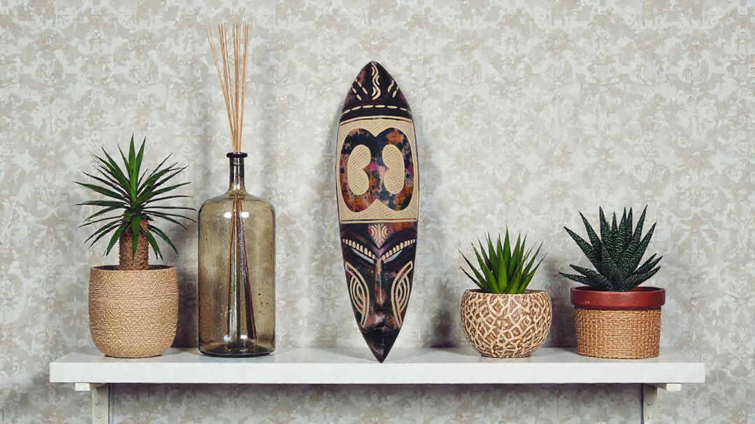 Nyame Biribi Adinkra Hand Carved African Mask