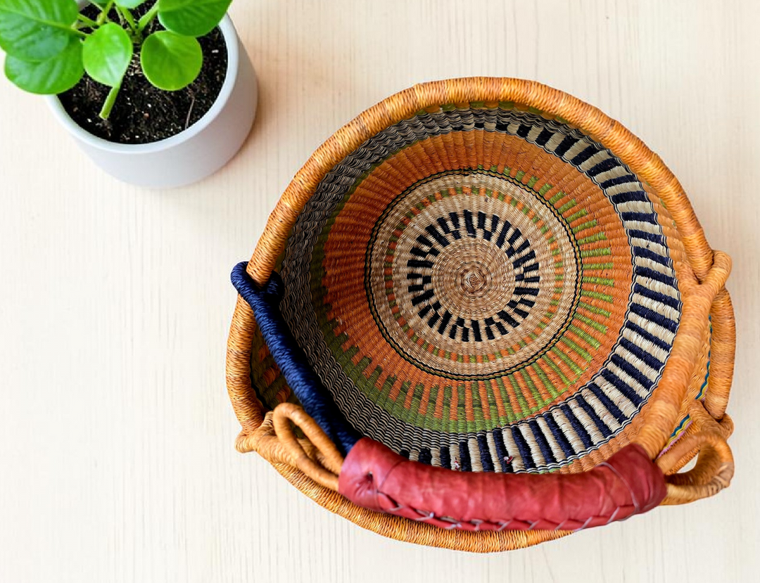 Lariba-Handwoven Bolga Basket – Fair Trade Basket