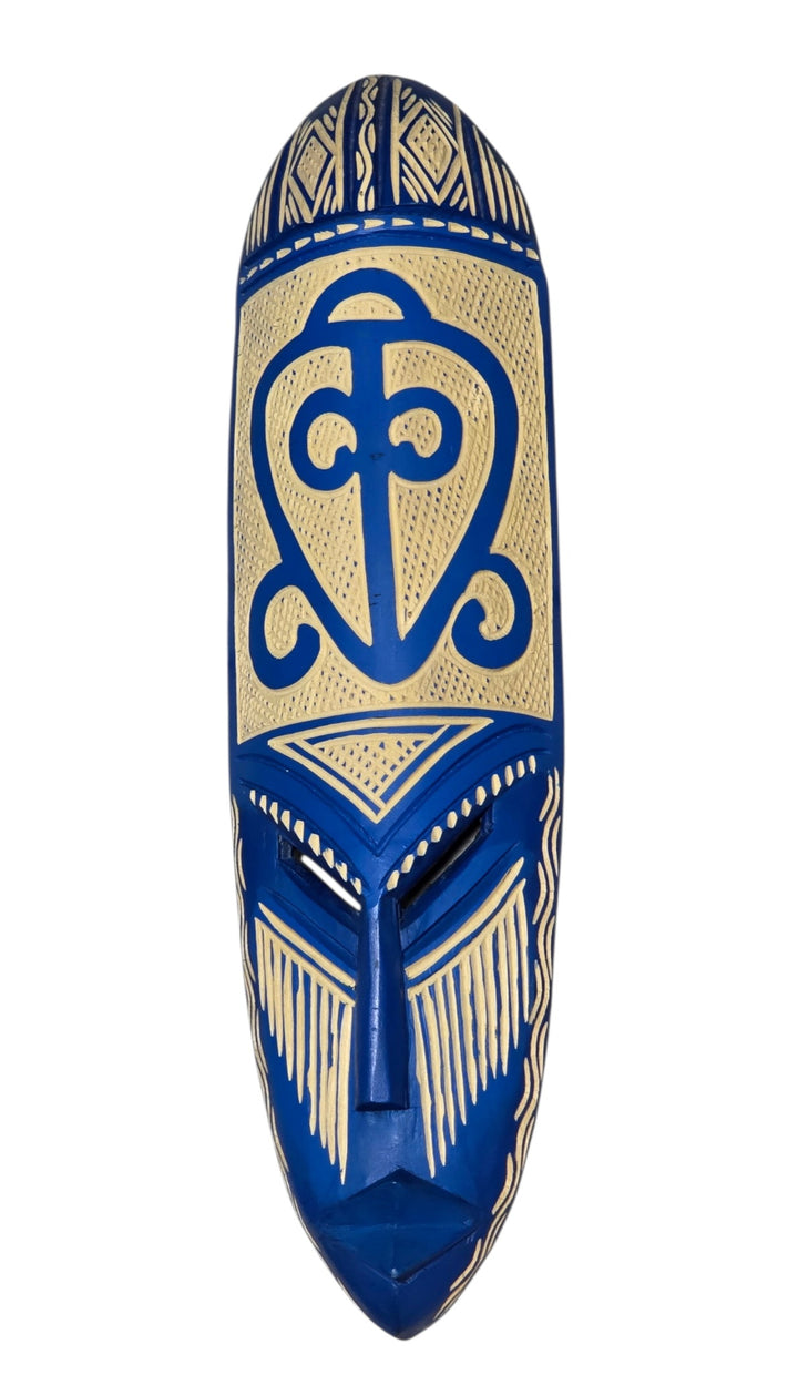Odo Nyera Fie Kwan-Adinkra Hand Carved African Mask