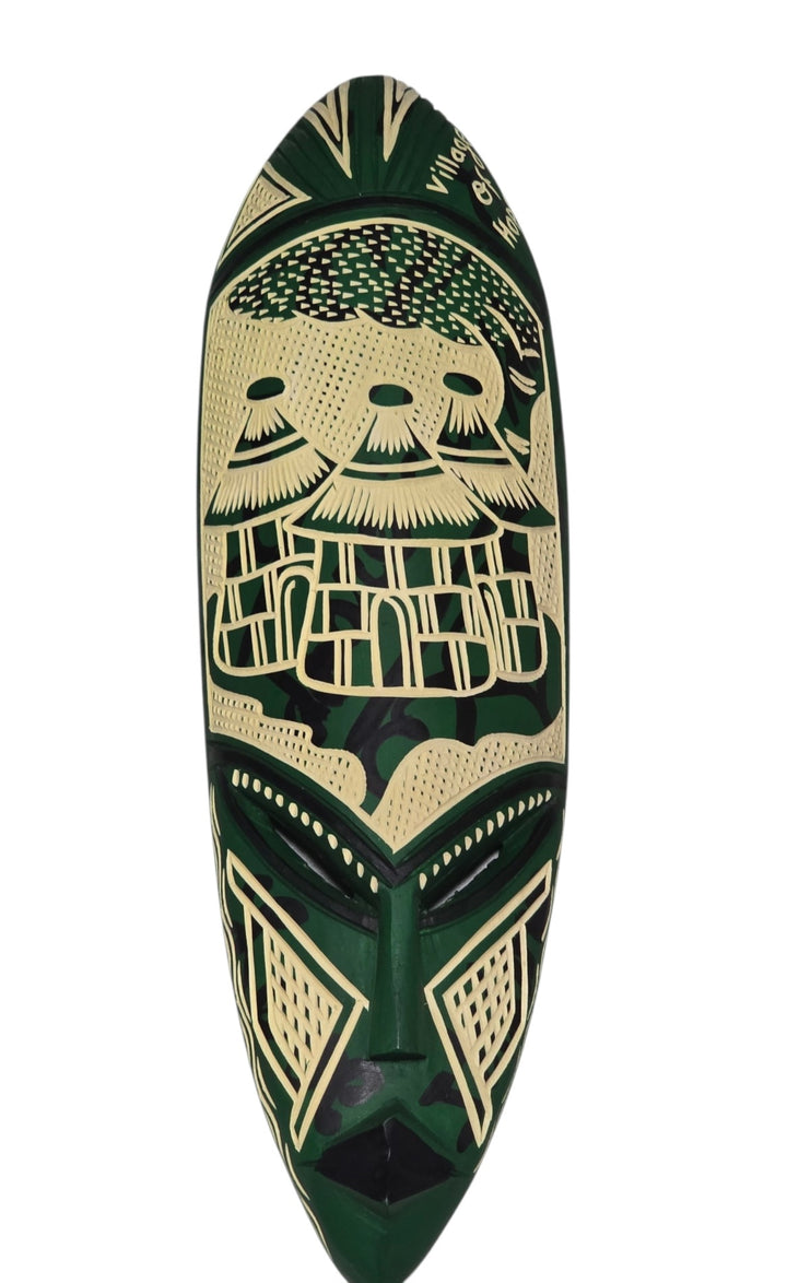 Hand Carved African Mask-Village