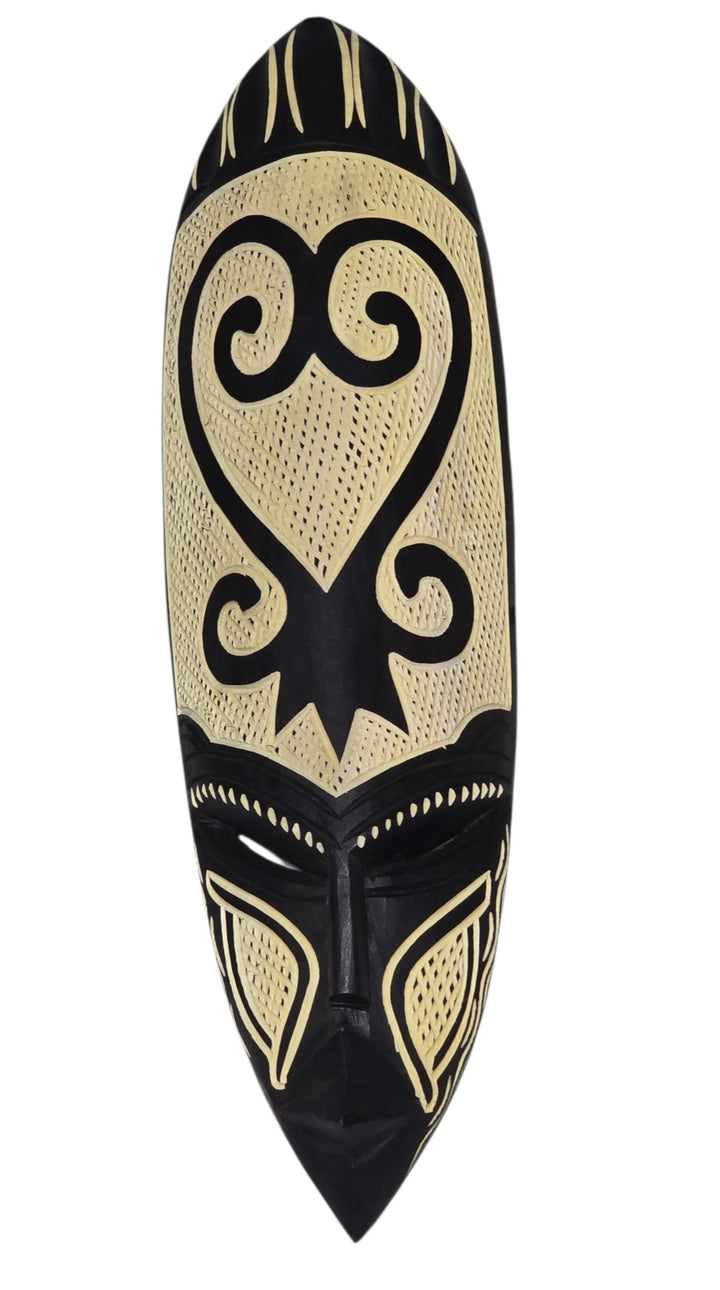 Adinkra-Sankofa Hand Carved African Mask