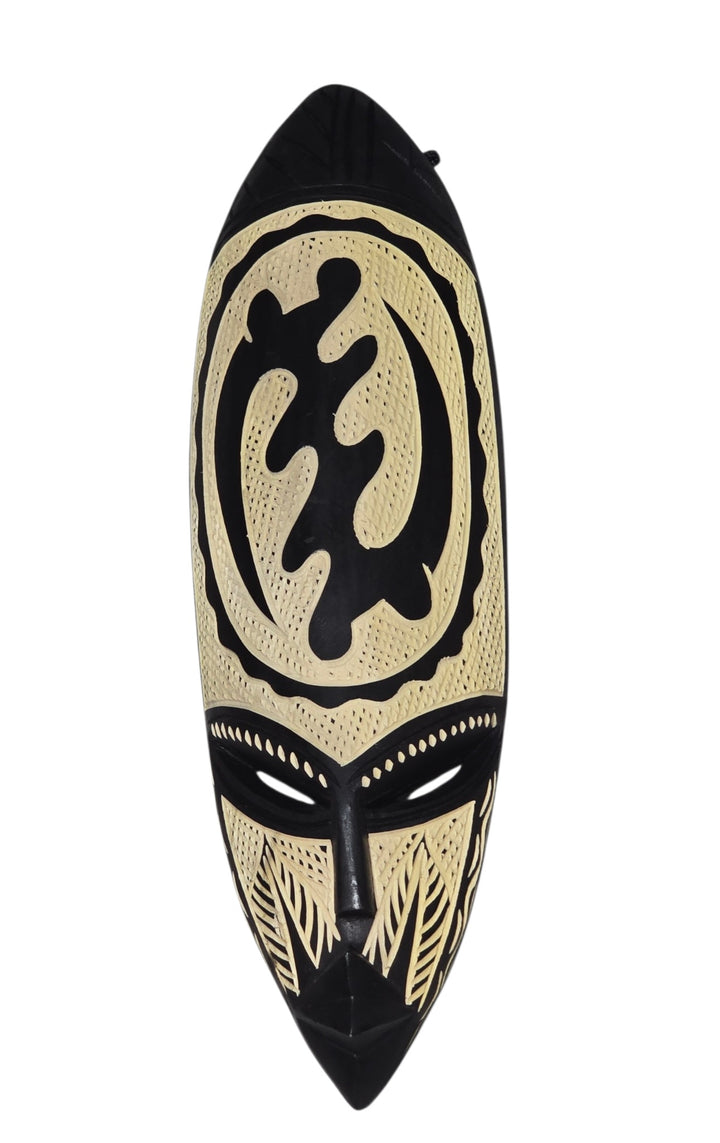 Hand Carved African Mask-Gye Nyame