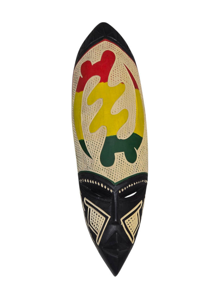 Hand Carved African Mask-Gye Nyame