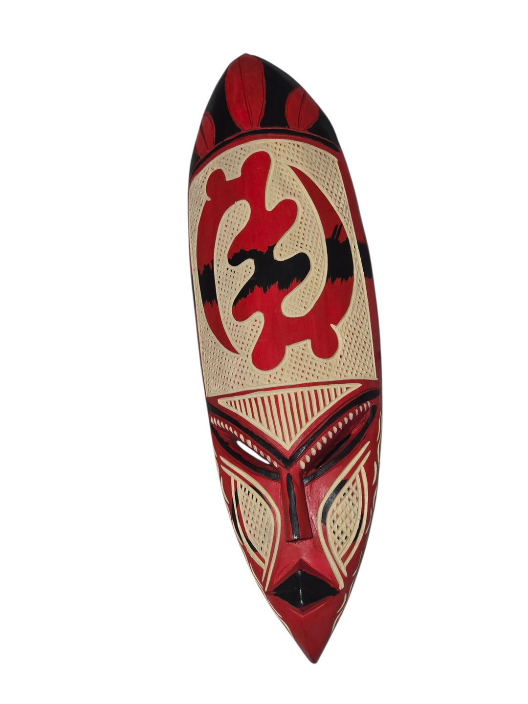 Hand Carved African Mask-Gye Nyame