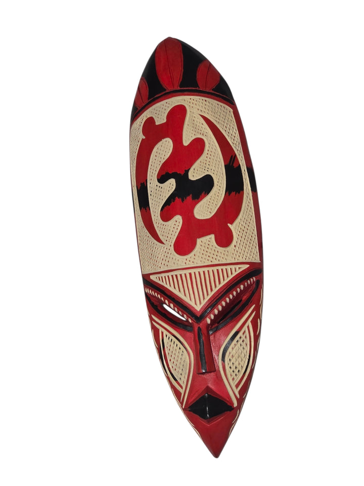 Hand Carved African Mask-Gye Nyame