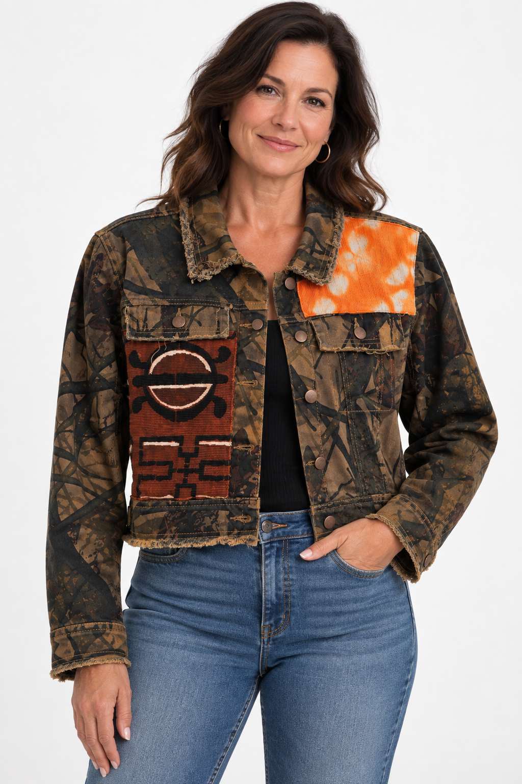 Lorm-Denim Fusion Upcycled Jacket