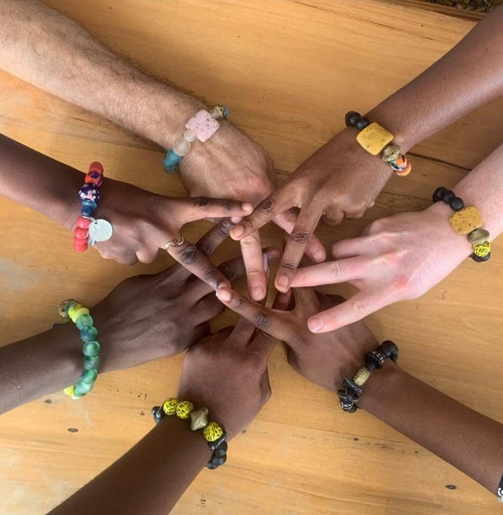 "Dzɔlɔ"- One of a Kind Bracelet-Green