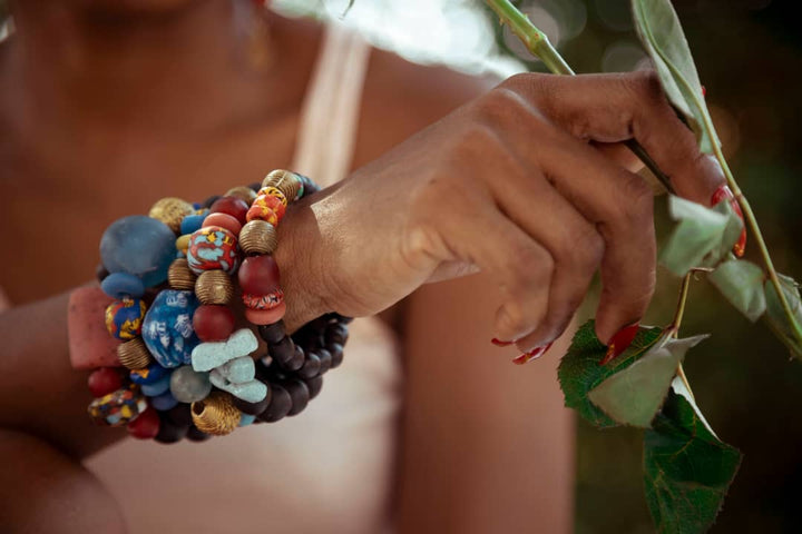 "Dzɔlɔ"- One of a Kind Bracelet-Green