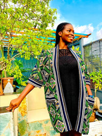 African Print Kimono | mSimps Ankara Fabric Kimono | Ayebea's Sankofa