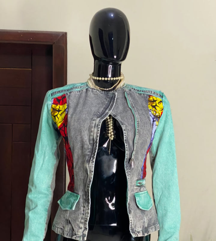 Naa Ayeley Denim Fusion Jacket