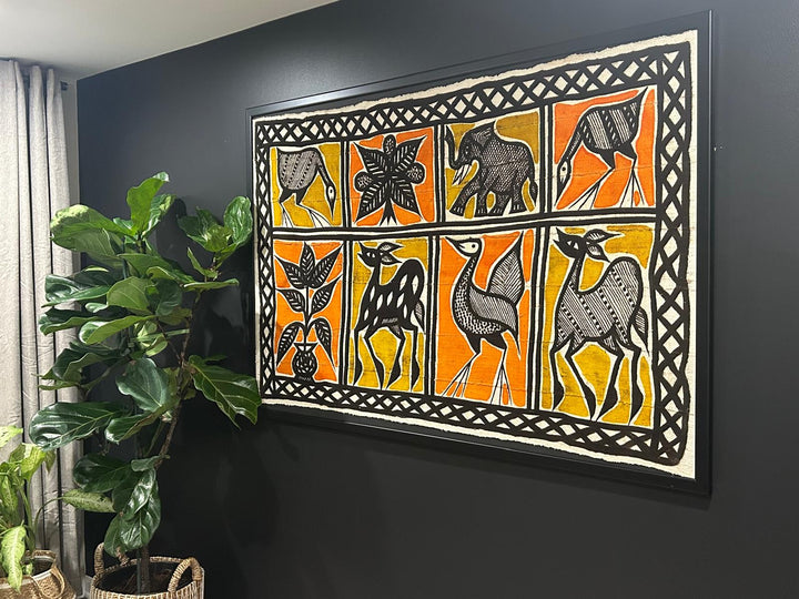 Fair Trade Korhogo Cloth (Approx. 40" x 60") – Handwoven African Textile for Sustainable Home Décor, Wall Art & Throws