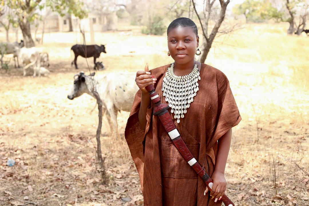 Tindana- Cowrie Statement Necklace