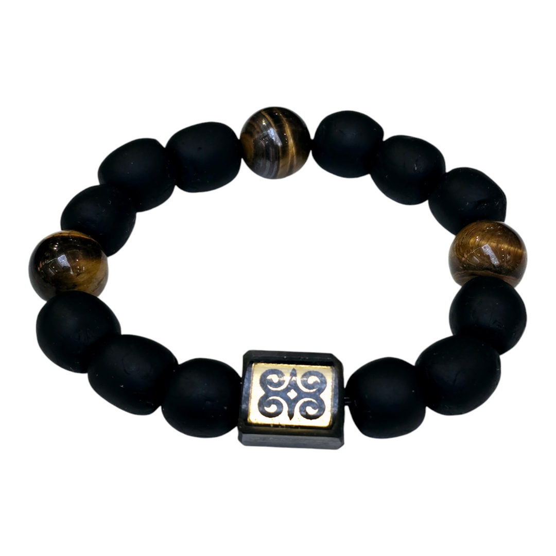 EcoAdinkra Harmony Bracelets- "Dwennimmen" Ram's Horn