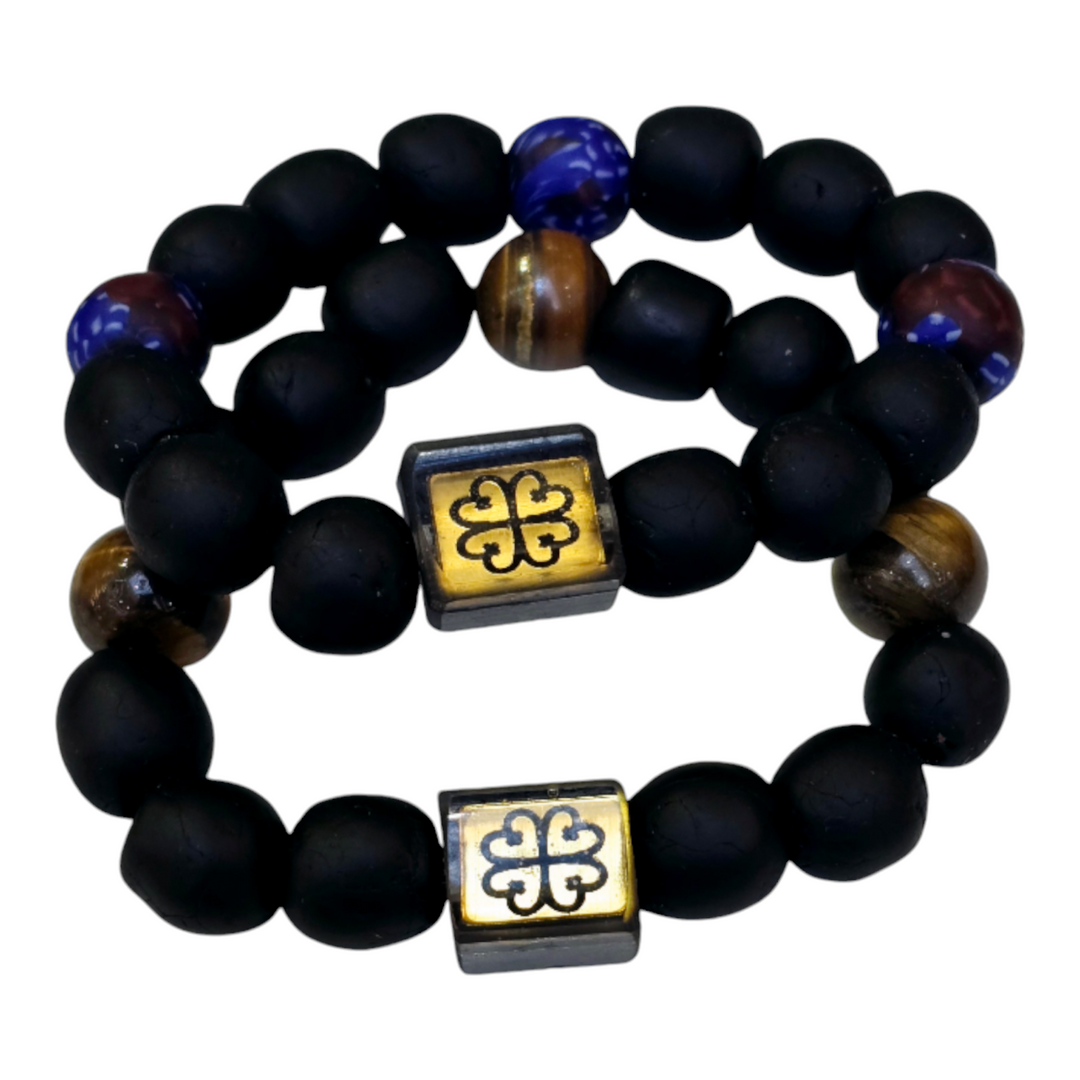 EcoAdinkra Harmony Bracelets- "Nyame Dua" God's Tree