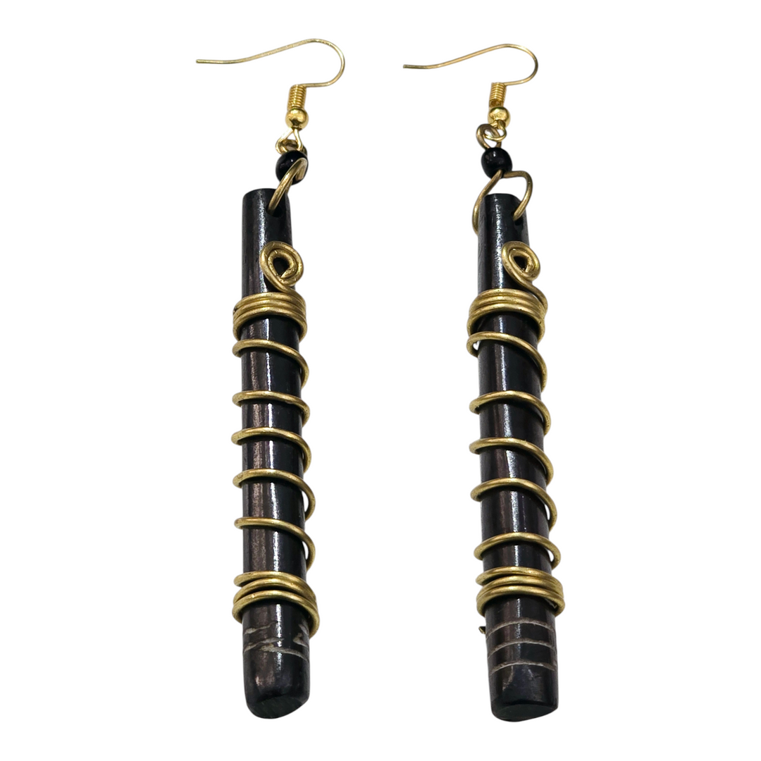 African Dangling Drop Statement Earrings