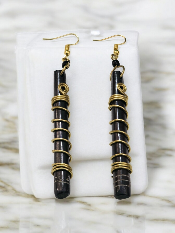 African Dangling Drop Statement Earrings